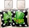 St Patricks Day Outdoor Pillow Covers 18x18 Set of 2 Green Shamrock Throw Pillow Cover Polka Dots Lucky Clover Hat Pillow Case St. Patrick's Day Farmhouse Pillowcases for Home Sofa Couch Decoration